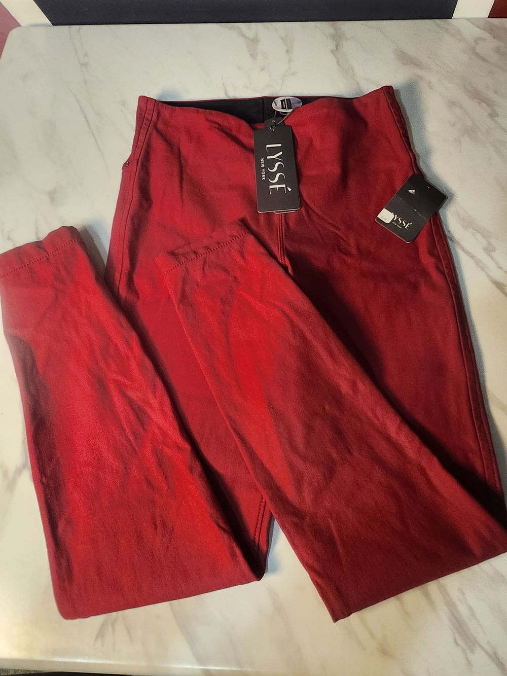 LYSSE High-Rise Red Womens Jeans Stretch S NWT